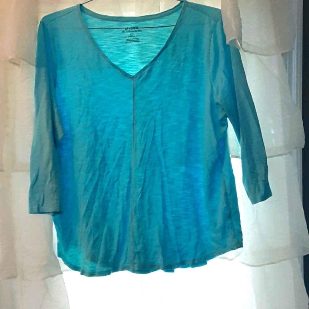 Chico's 3/4 sleeve tee